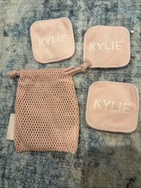 Kylie Skin Pink Reusable Makeup Pads with Mesh Storage Bag